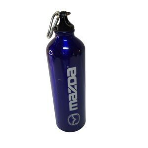 Mazda Skyactiv Technology Water Drinking Bottle Metal SkyActive Blue White